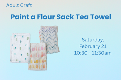 Paint a Flour Sack Tea Towel