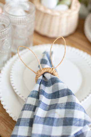Bunny ear napkin rings