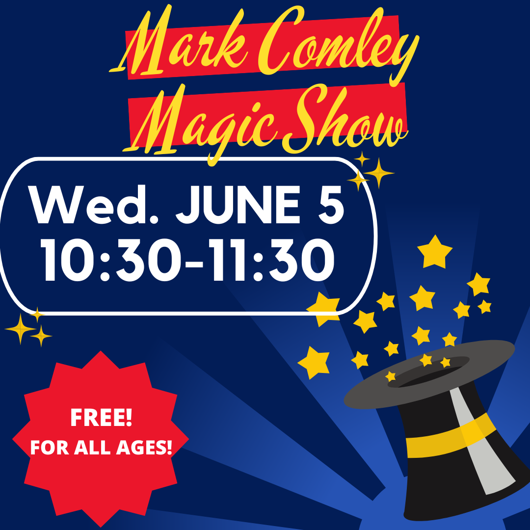 Mark Comley Magic Show Blue Background