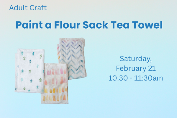 Paint a Flour Sack Tea Towel